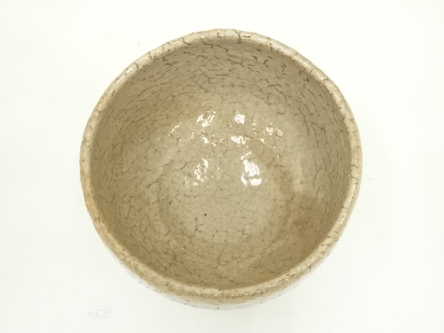 道具 ] - 道具 萩焼 作家物 茶碗（銘：笑顔）（十二代 久田宗也書付